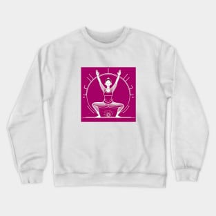 yoga health fitness and motivation Crewneck Sweatshirt